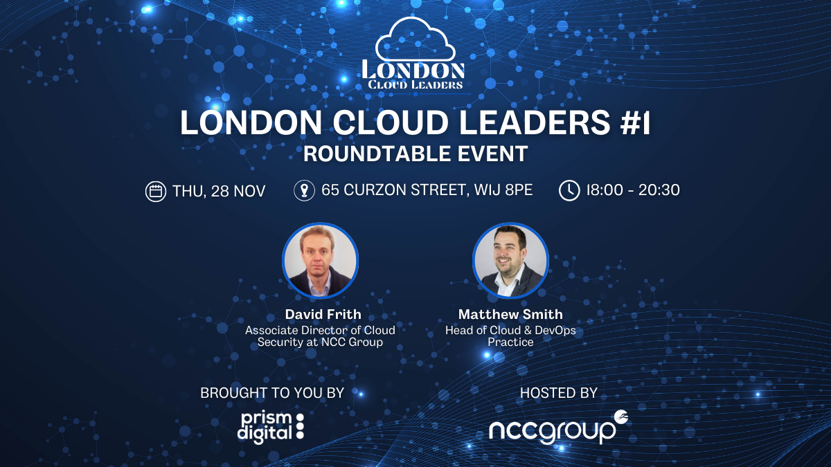 London Cloud Leaders #1 - Cloud Security and Adoption in Financial Services